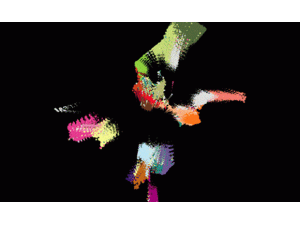 Cells organised according to their transcript data changing to the seqFISH 
mouse embryo map
