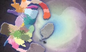 Representation of single cell map superimposed on mouse embryo
