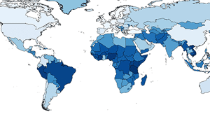Heatmap of antimicrobial resistance levels as revealed from sewage samples
